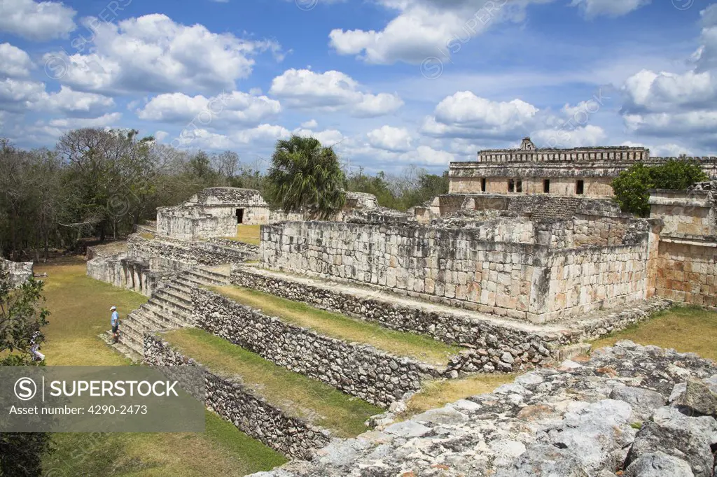 Palace of the Masks, Codz Poop, Kabah Archaeological Site, Kabah, near Uxmal, Yucatan State, Mexico