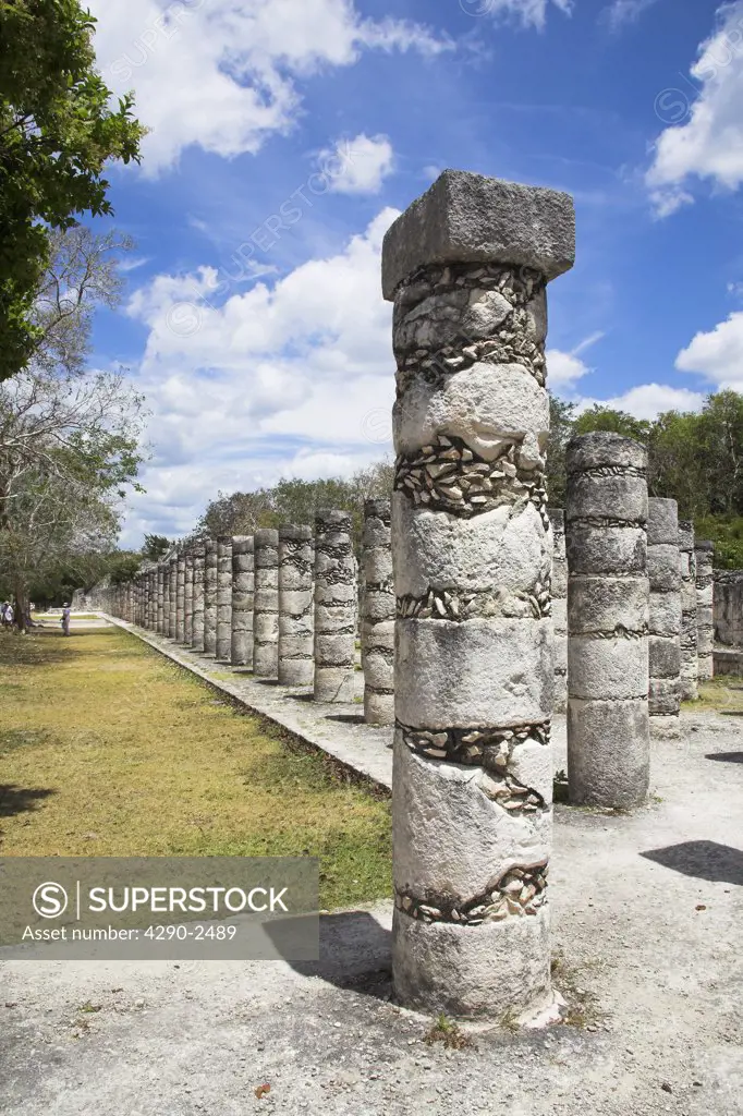 Group of the Thousand Columns, Chichen Itza Archaeological Site, Chichen Itza, Yucatan State, Mexico