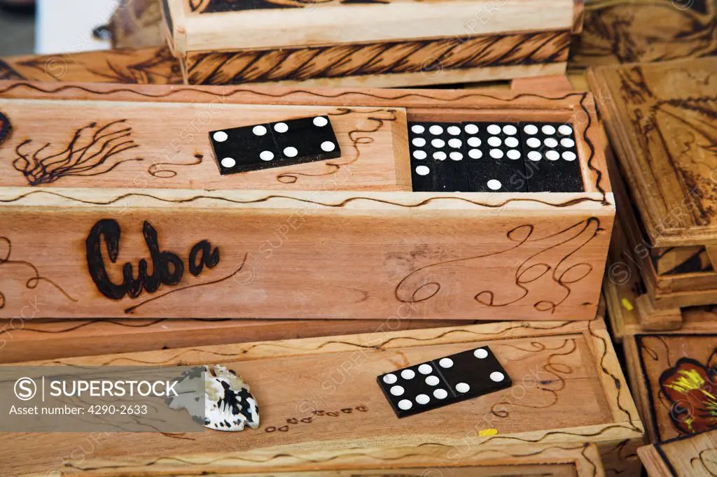 Domino set for sale in the Craft Market, Guardalavaca, Holguin Province, Cuba
