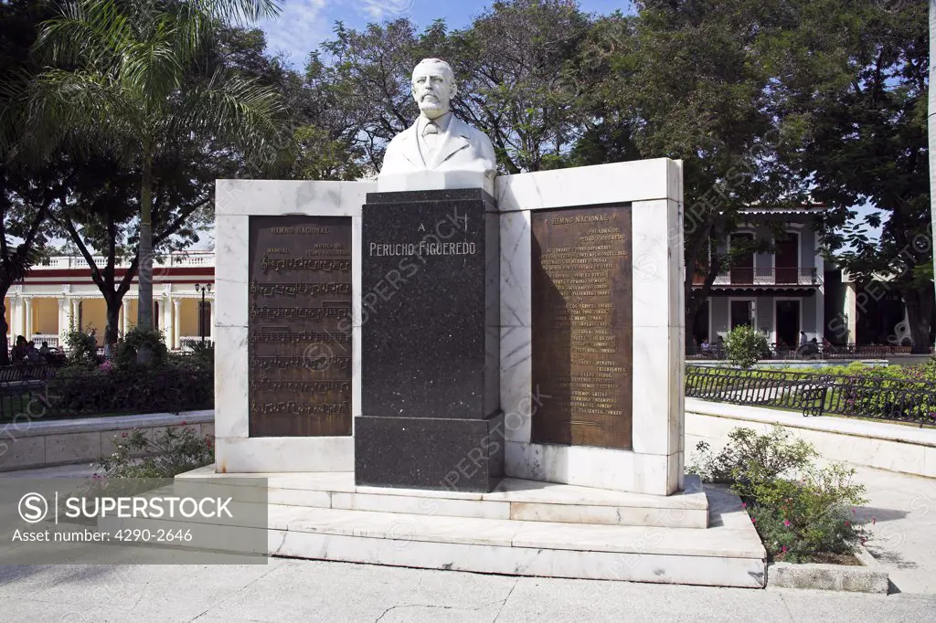 Perucho Figueredo Monument, Parque Cespedes, Bayamo, Granma Province, Cuba