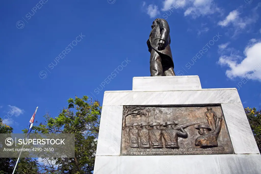 Carlos Manuel de Cespedes Monument, Parque Cespedes, Bayamo, Granma Province, Cuba