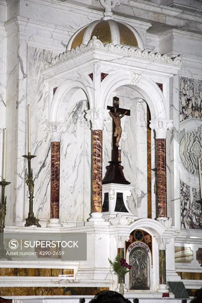 Part of an altar, Iglesia Virgen de la Caridad del Cobre, El Cobre, near Santiago de Cuba, Cuba