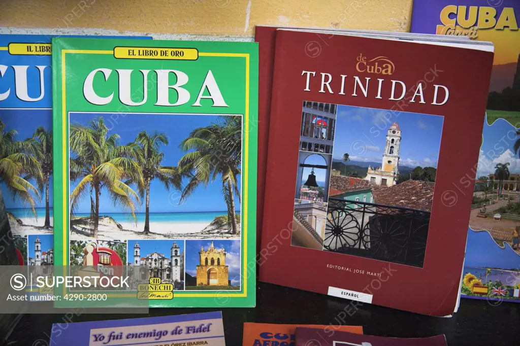 Guide books for sale, Trinidad, Sancti Spiritus Province, Cuba