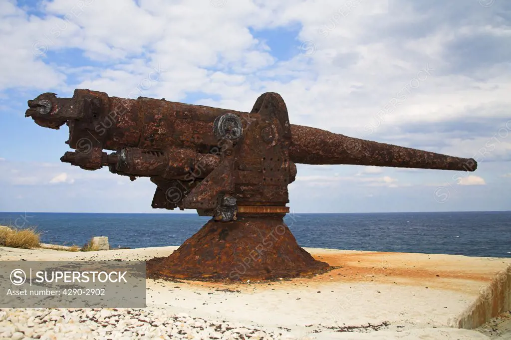 Rusting cannon, El Morro Fortress, Morro Castle, Havana, La Habana Vieja, Cuba