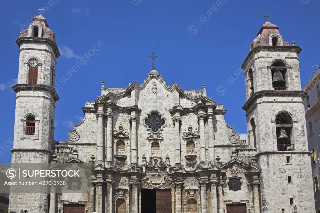 Catedral de La Habana, San Cristobal Cathedral, Plaza de la Catedral, Havana, La Habana Vieja, Cuba