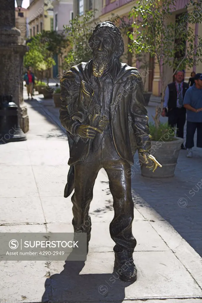 El Caballero de Paris, Gentleman from Paris statue, Plaza de San Francisco, Havana, La Habana Vieja, Cuba