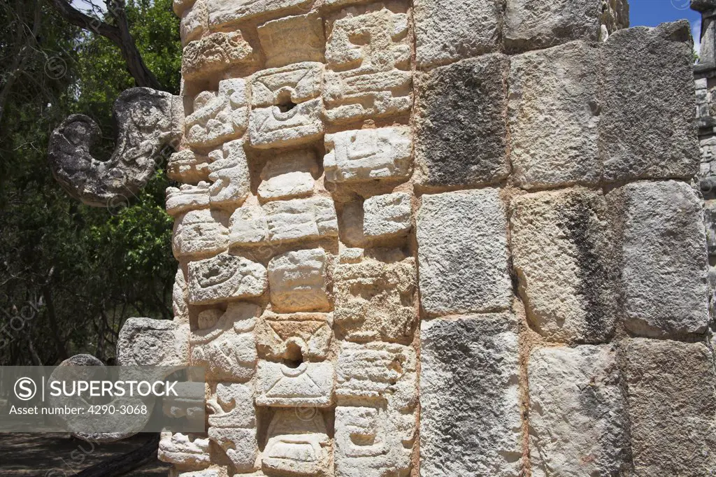 El Osario, The Ossuary, Chichen Itza Archaeological Site, Chichen Itza, Yucatan State, Mexico
