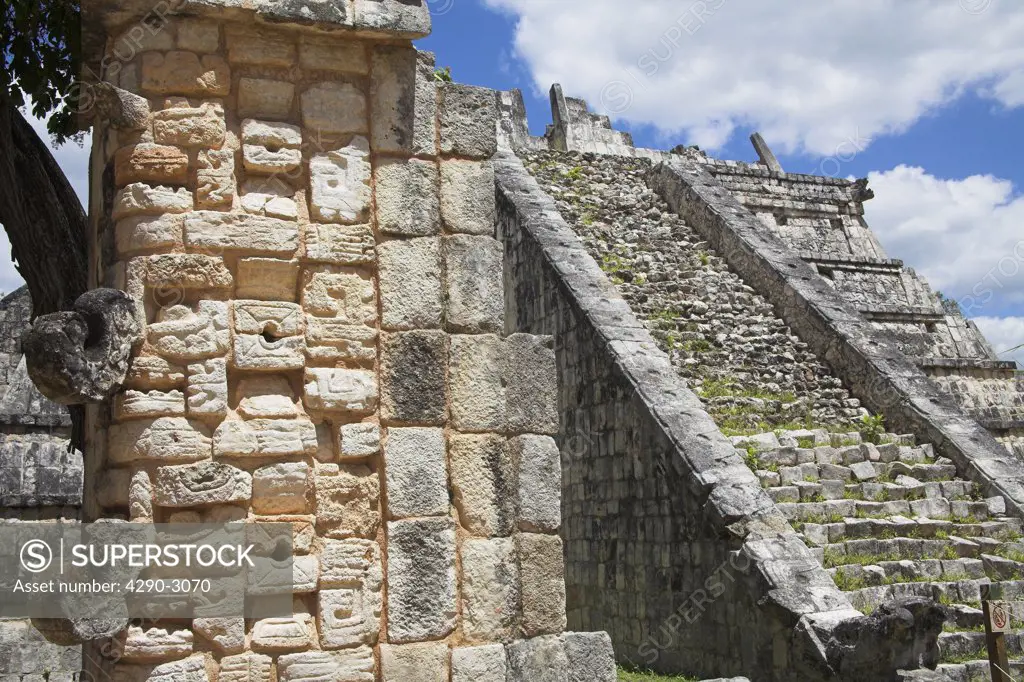 El Osario, The Ossuary, Chichen Itza Archaeological Site, Chichen Itza, Yucatan State, Mexico