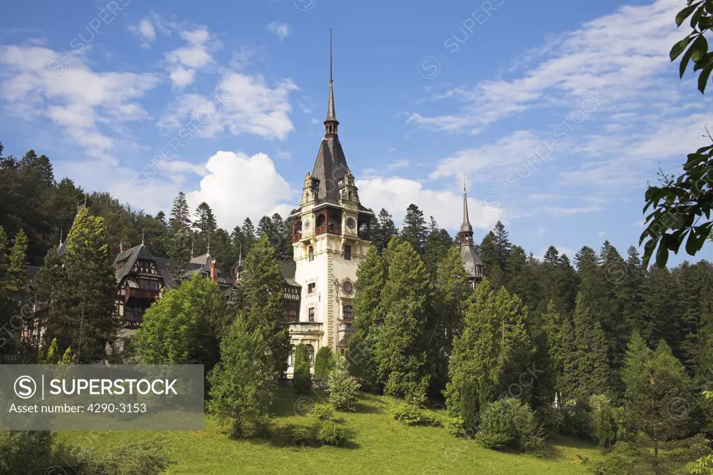 Peles Castle, Sinaia, Prahova Valley, Transylvania, Romania