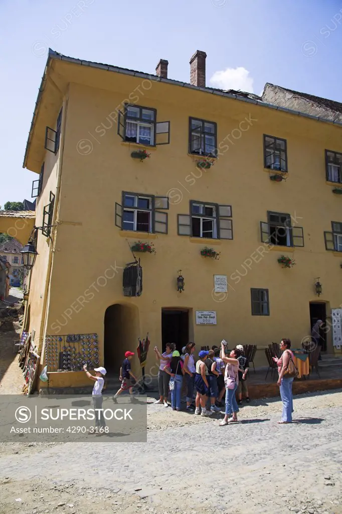 Casa Dracula, birthplace of Vlad Dracul, Restaurant Vlad Dracul, Sighisoara, Transylvania, Romania