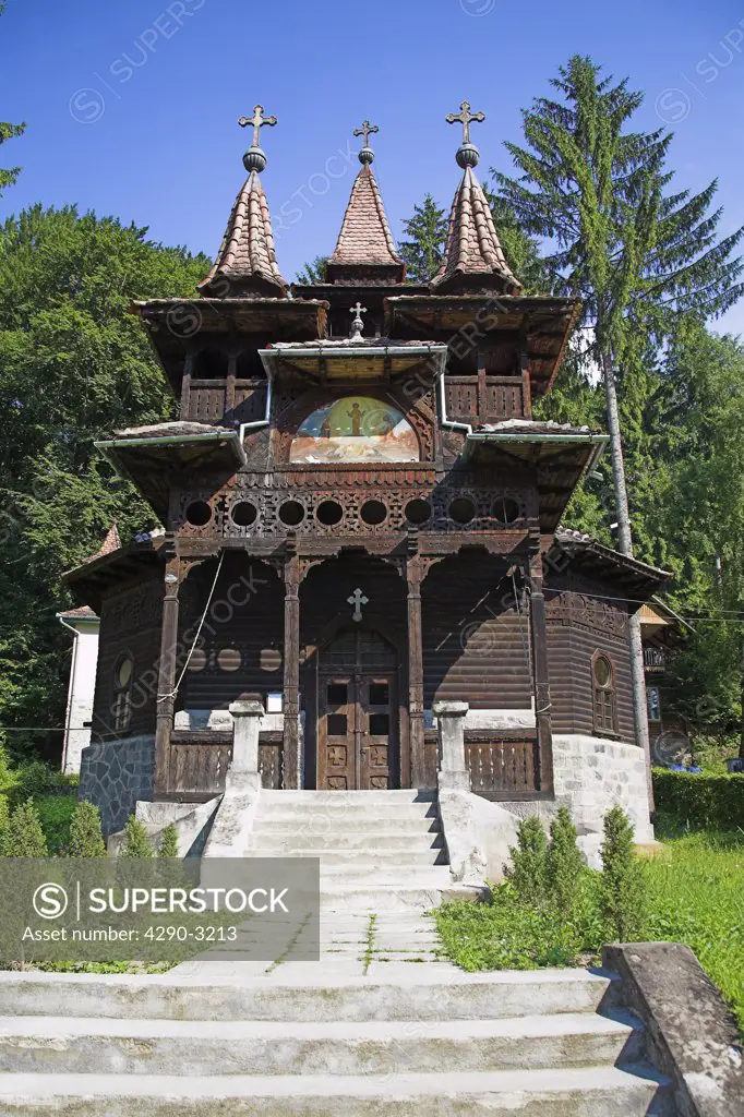 Transfiguration Greek Orthodox Wooden Church, formerly Catholic, Sovata, Mures County, Transylvania, Romania