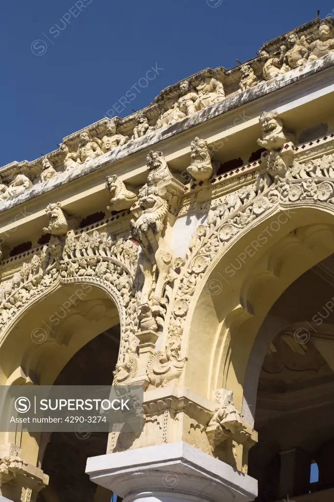 Arches on Thirumalai Nayak Palace, Madurai, Tamil Nadu, India
