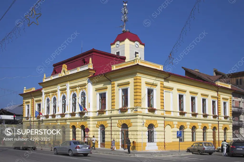 Town Hall, Gura Humorului, Southern Bucovina, Moldavia, Romania