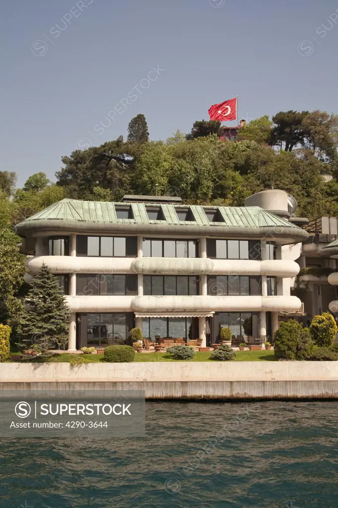 Waterside house, beside the Bosphorus Sea, Istanbul, Turkey