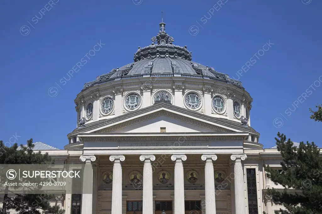 Romanian Atheneum, Atheneul Roman, Str Benjamin Franklin, Bucharest, Romania