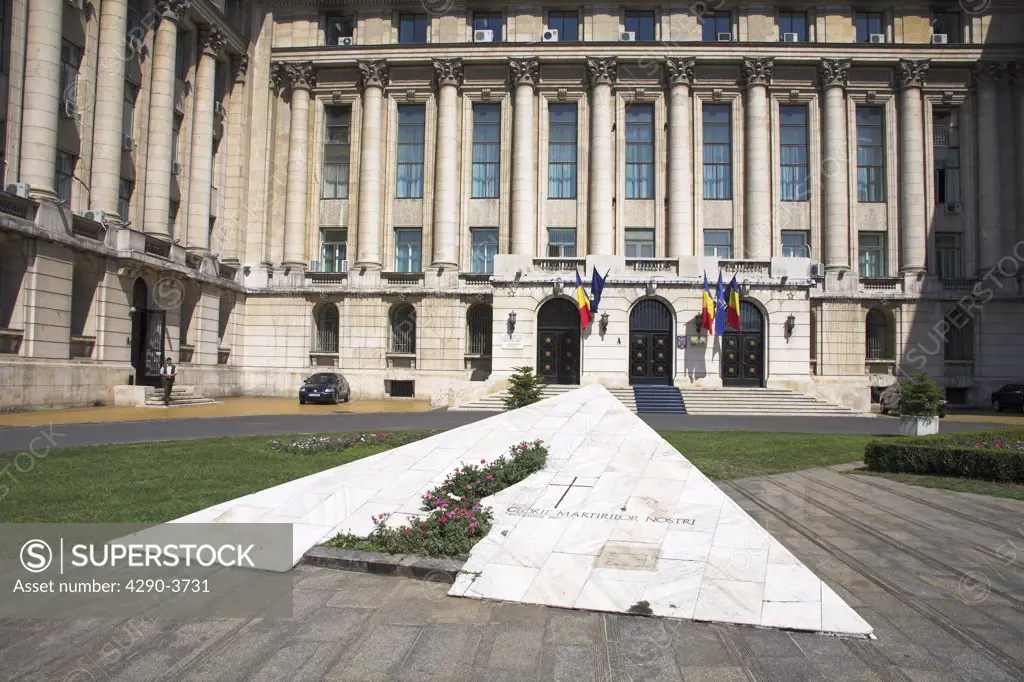 Monument to 1989 Revolution, Ministry of Interior and Administration Reform, Revolution Square, Bucharest, Romania