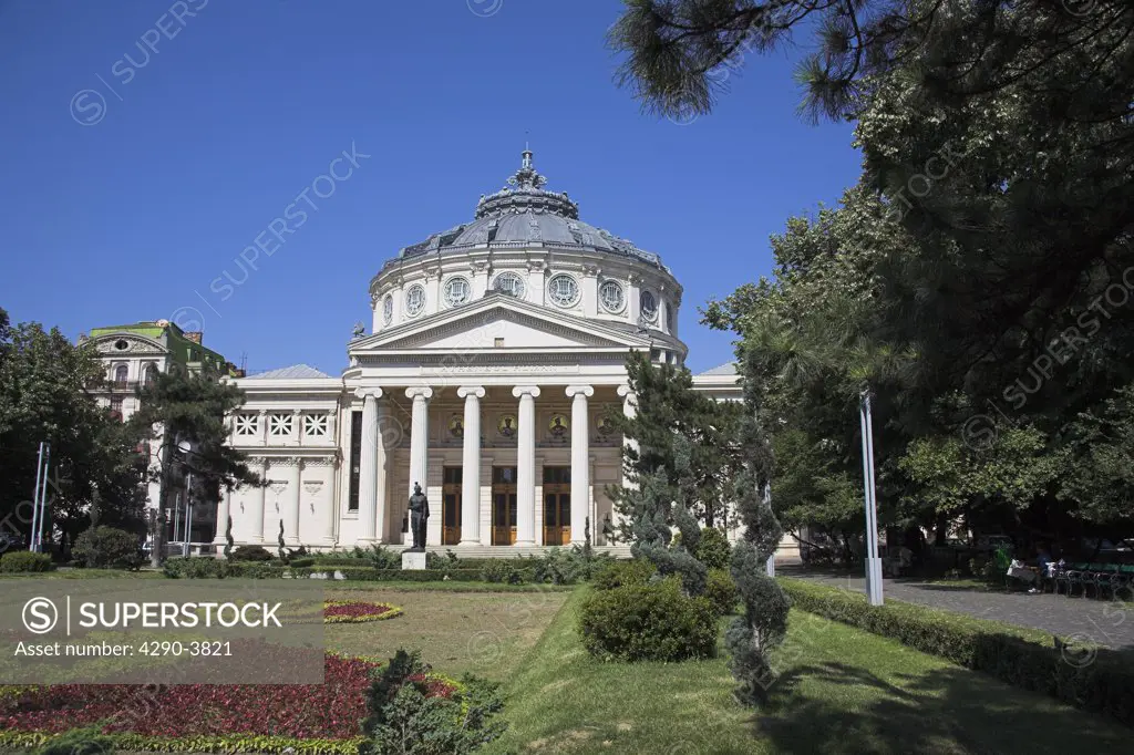 Romanian Atheneum, Atheneul Roman, Str Benjamin Franklin, near Calea Victoriei, Bucharest, Romania