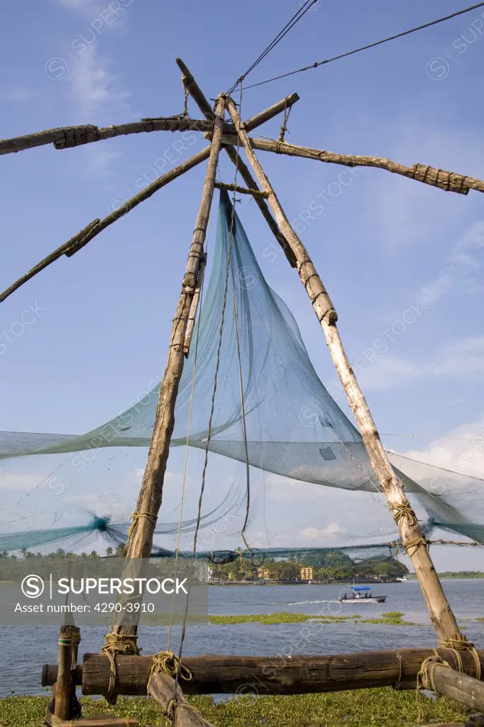 Chinese fishing nets, Fort Cochin, Cochin, Kerala, India