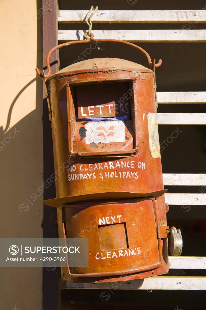 Wall mounted mail box, Perumbavoor, Ernakulam District, Kerala, India