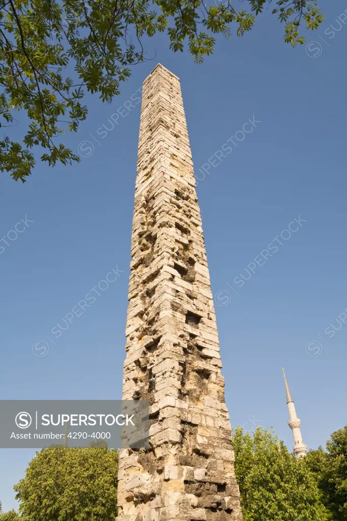 The Column of Constantine in the Hippodrome, Istanbul, Turkey