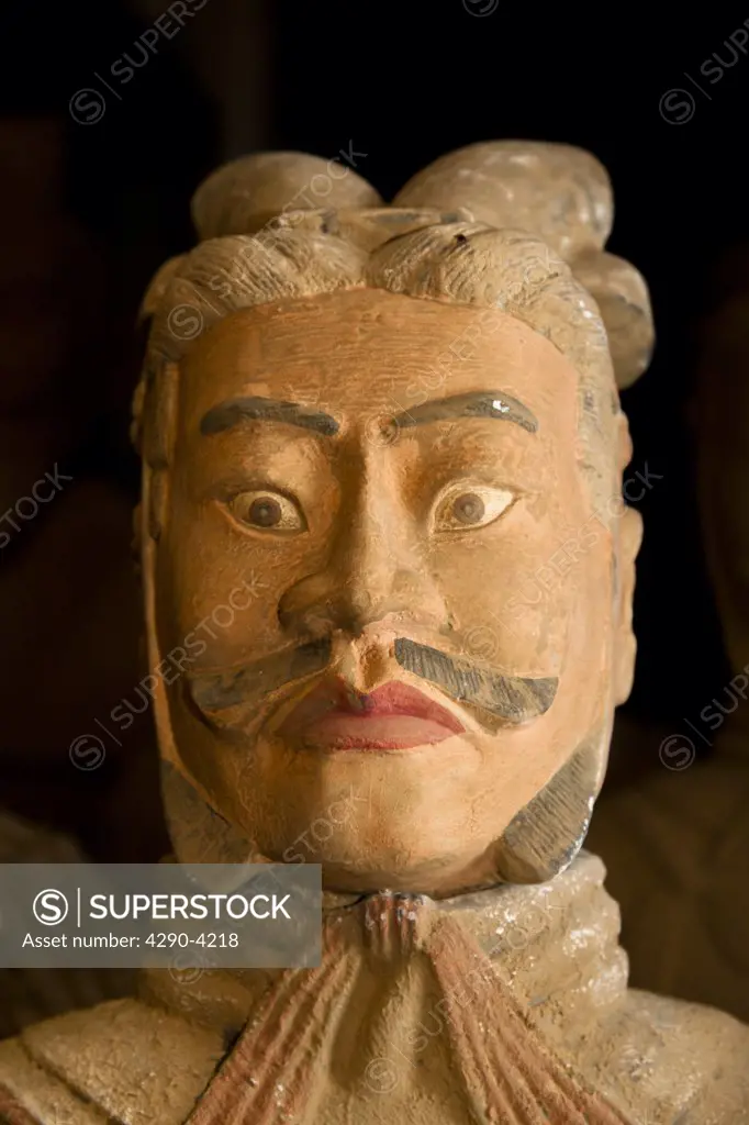 Life-size model of a terracotta warrior for sale, Beijing, China