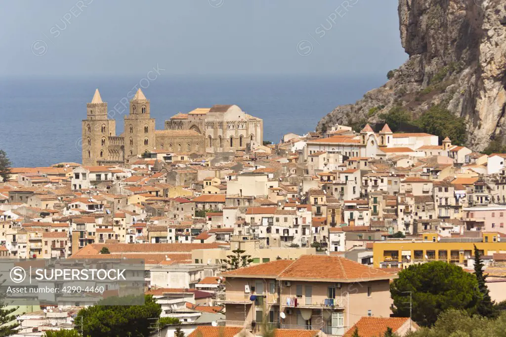 View of Cefalu, Sicily, Italy