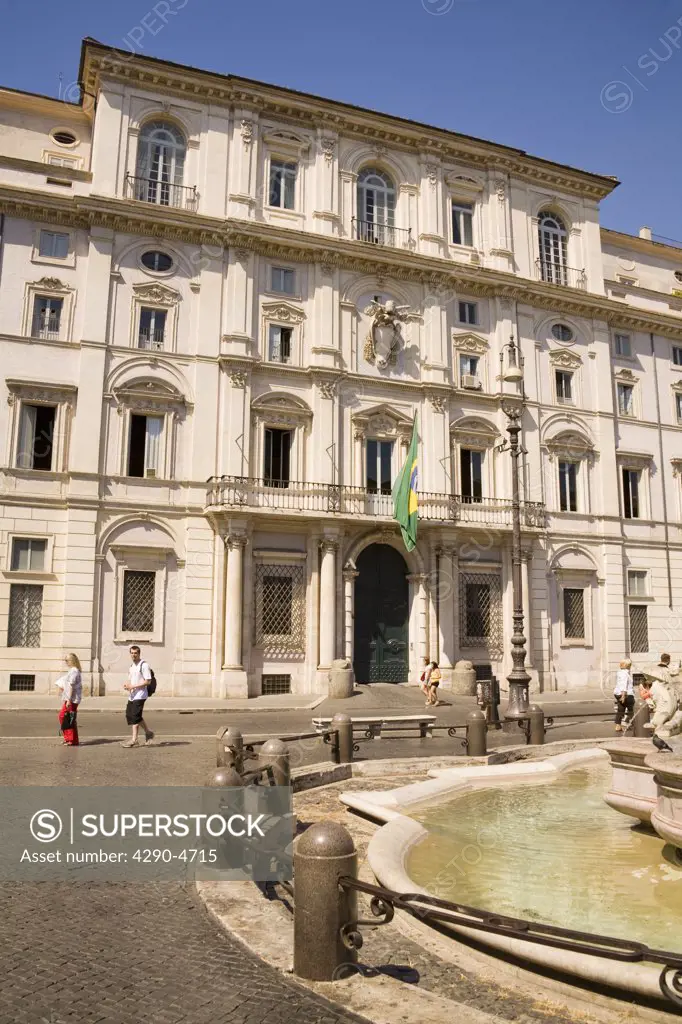 Brazilian Embassy, also known as Palazzo Pamphili, Piazza Navona, Rome, Italy