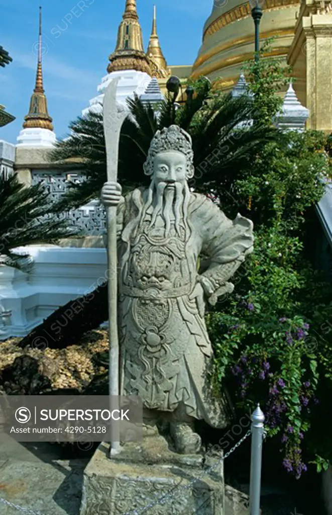 Chinese statue, Grand Palace, Bangkok, Thailand
