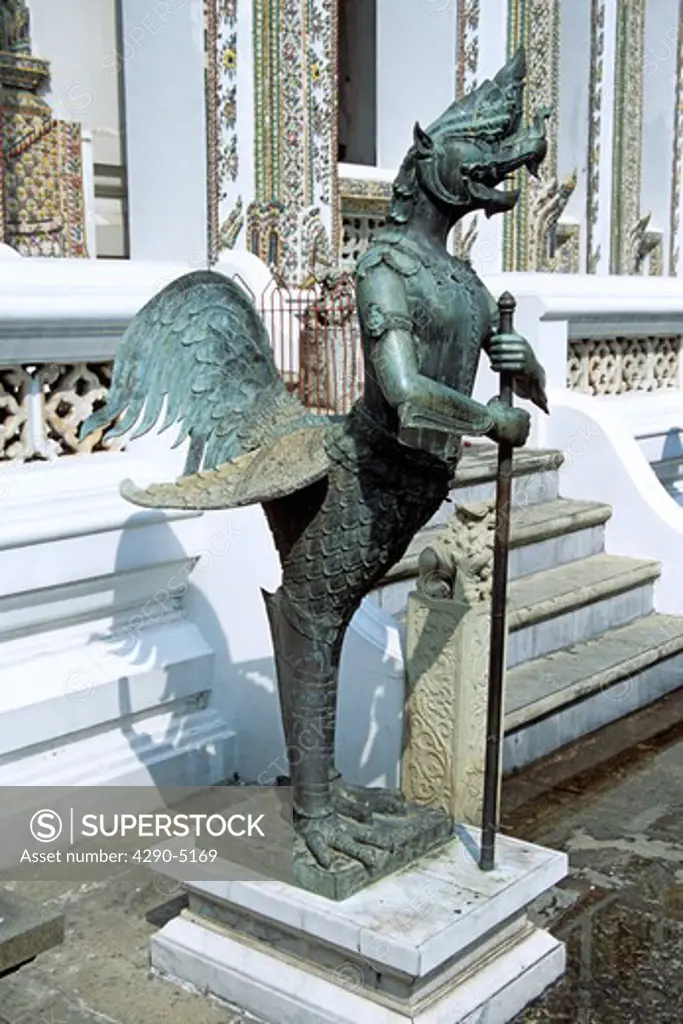 Winged statue, Grand Palace, Bangkok, Thailand