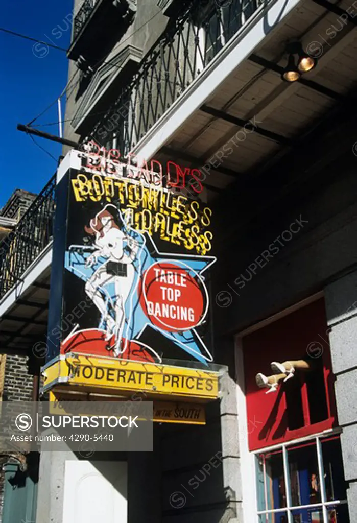 Big Daddys Gentlemens Club, Bourbon Street, French Quarter, New Orleans, Louisiana, USA