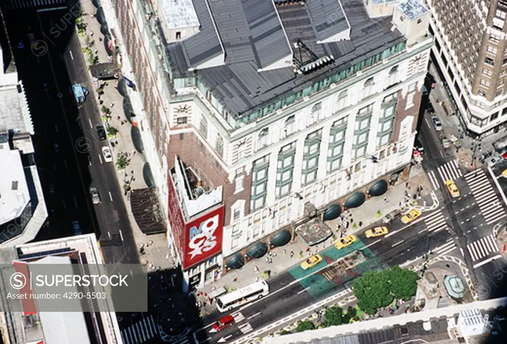View of Macys Department Store from Empire State Building, New York City, New York, USA