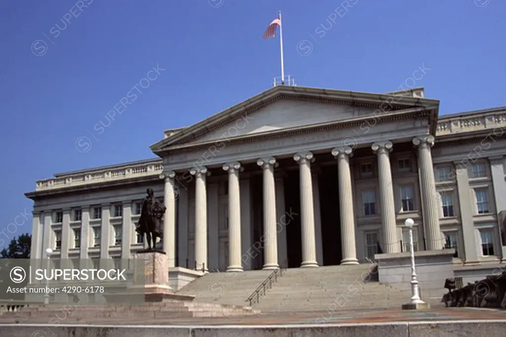The Treasury Department Building, Washington, DC, USA
