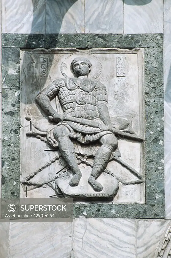 Soldier relief, Basilica di San Marco, Saint Marks Basilica, Piazza San Marco, Saint Marks Square, Venice, Italy