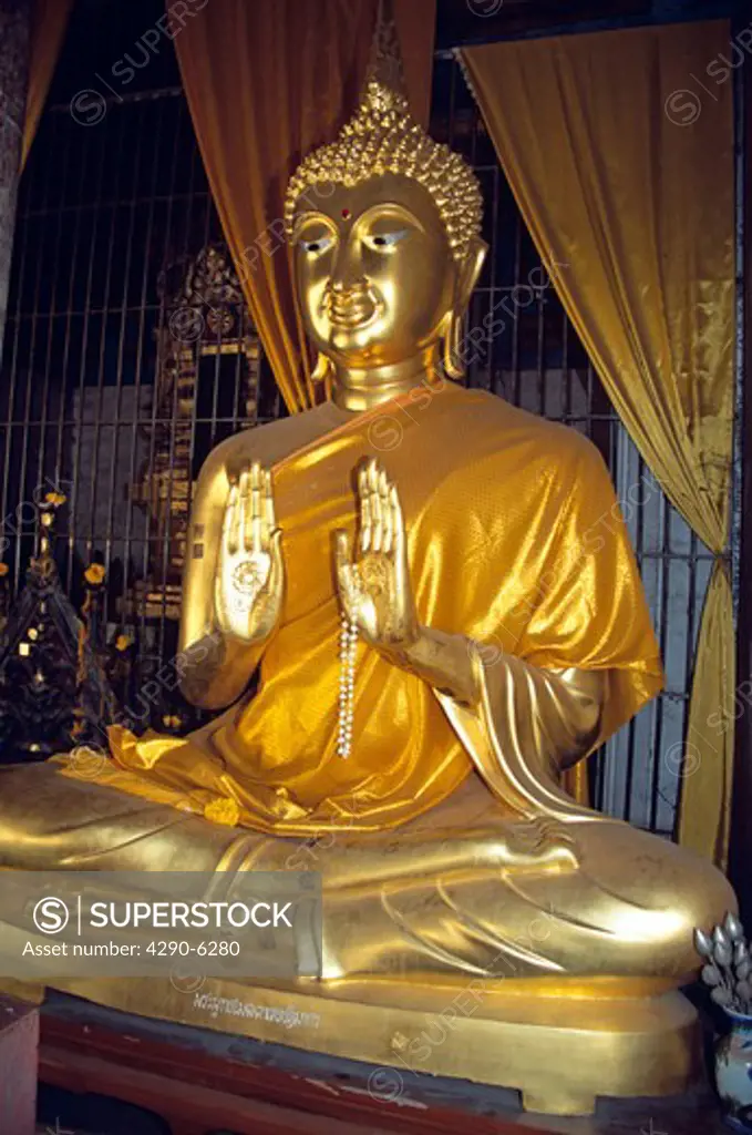 Buddha Statue, Wat Phra That Lampang Luang Temple, Lampang, Lampang Province, Northern Thailand