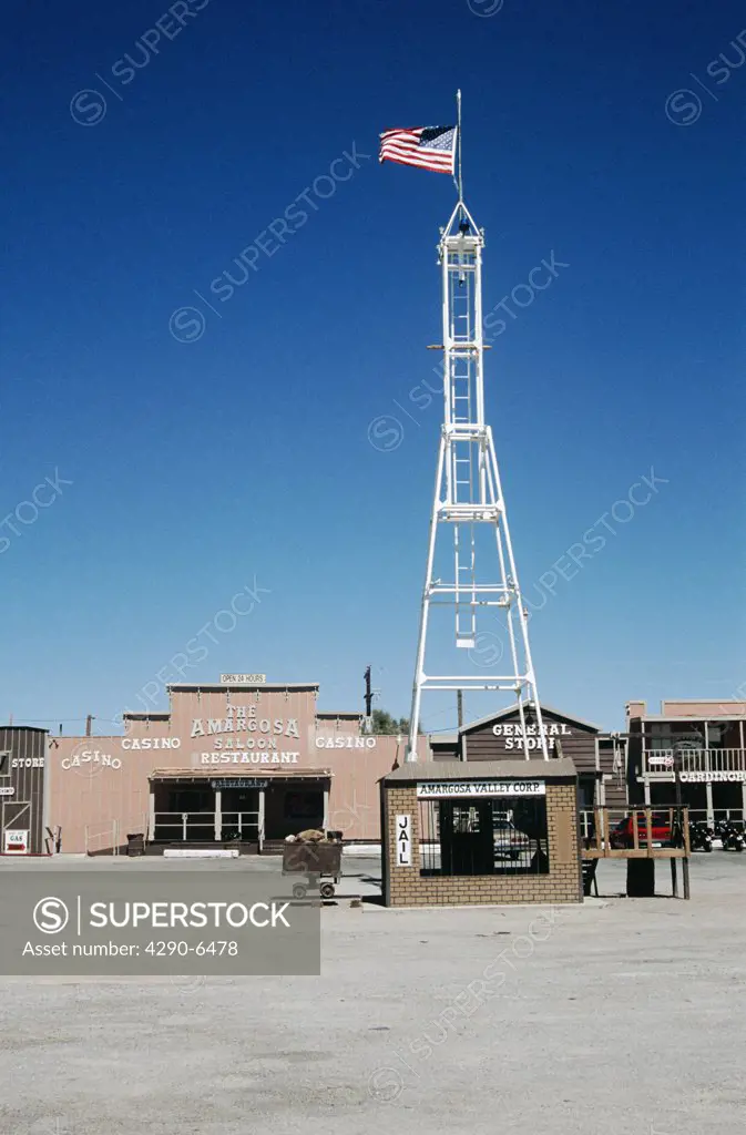 Amargosa town, shops and restaurant, Amargosa, Death Valley Junction, Inyo County, California, USA