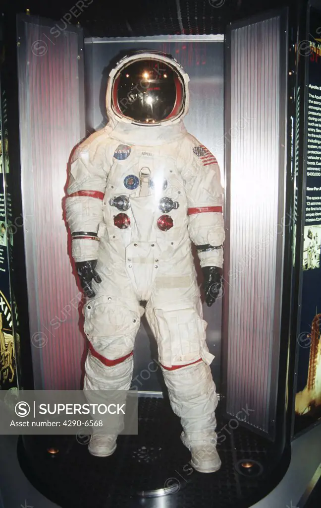 James Lovell space suit, John F Kennedy Space Center, Cape Canaveral, Brevard County, Florida, USA