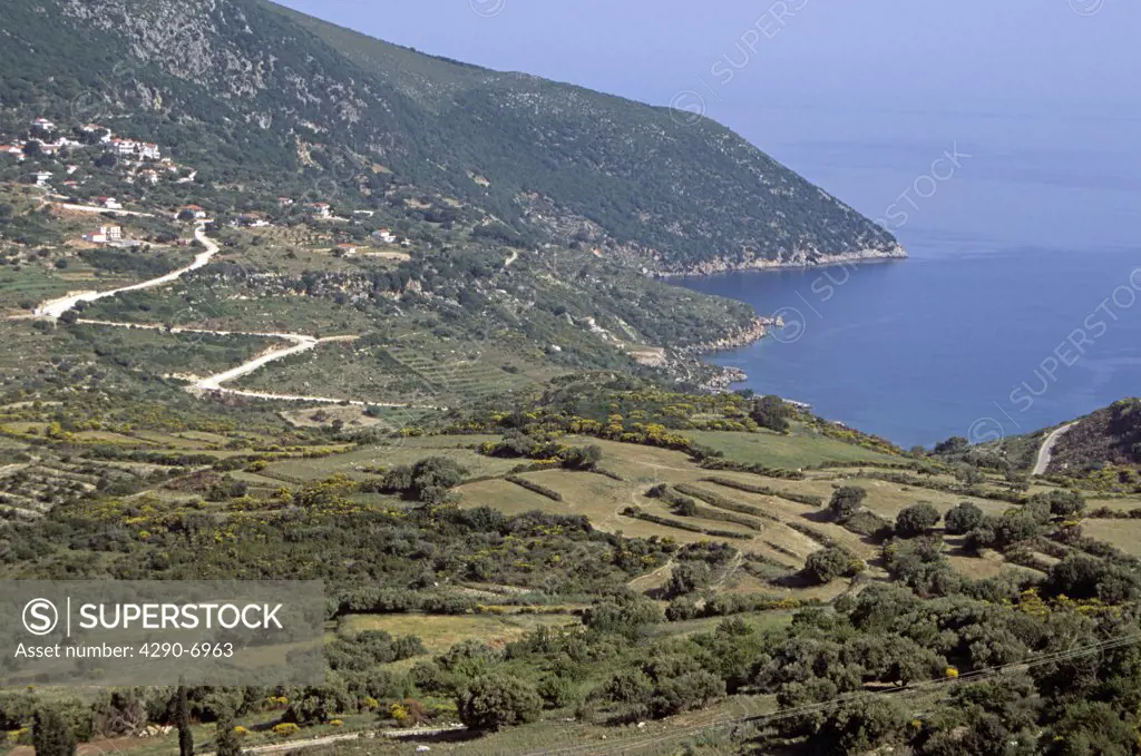 Cape Agios Ioannis, from hillside, Kefalonia, Greece