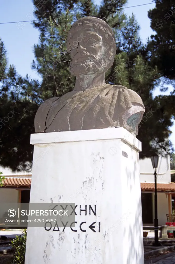 Odysseus statue, Stavros, Ithaca, Greece