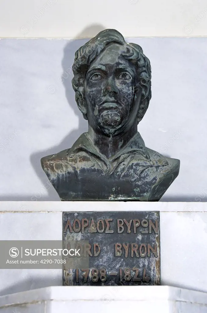 Statue of Lord Byron, Vathi, Ithaca, Greece