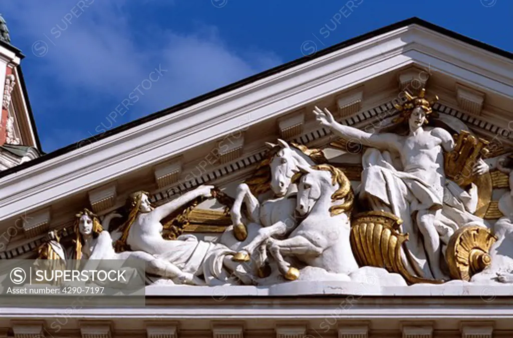 Ivan Vazov National Theatre, Sofia, Bulgaria, Apollo of the Muses statue