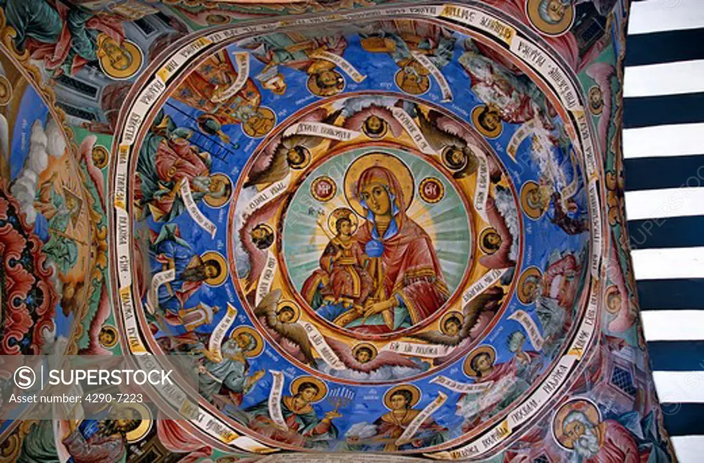 Fresco, Nativity Church, Rila Monastery, Bulgaria