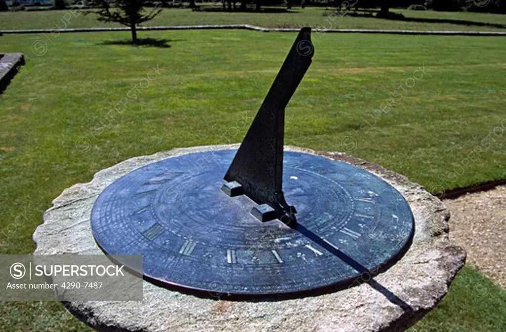 Lacock Abbey, Lacock, Wiltshire, England. Sundial
