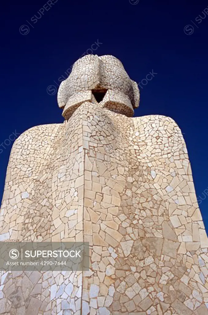 Roof sculpture, La Pedrera, Casa Mila, Barcelona, Spain.