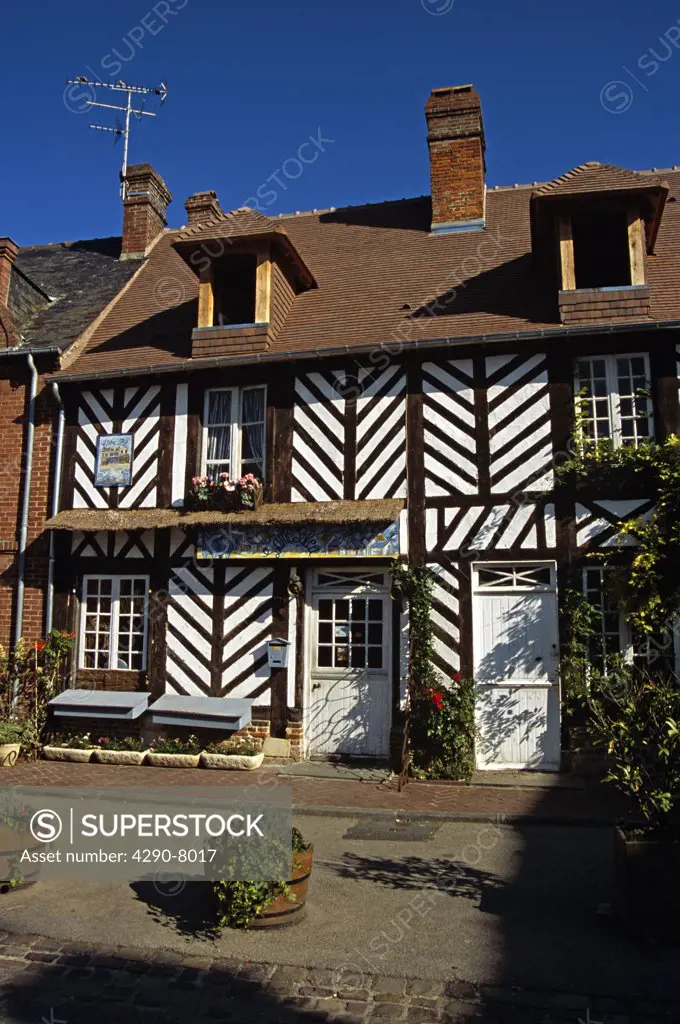 Typical house, Beuvron-en-Auge, Normandy, France
