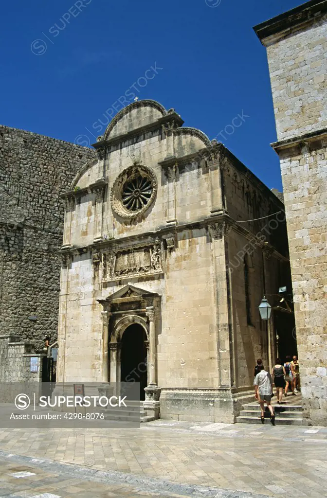 Saint Saviour's Church (Crkva Sveti Spas), Stradun, Dubrovnik, Dalmatian Coast, Croatia, Former Yugoslavia