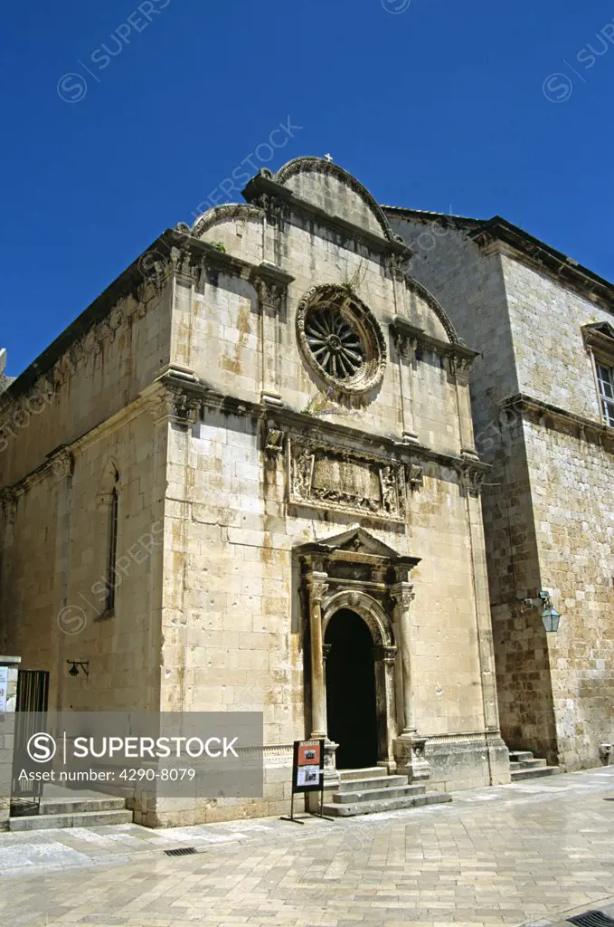 Saint Saviour's Church (Crkva Sveti Spas), Stradun, Dubrovnik, Dalmatian Coast, Croatia, Former Yugoslavia