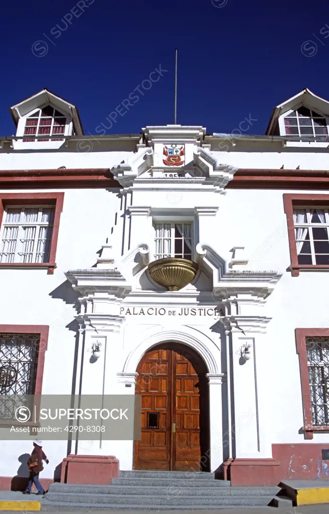 Palacio de Justicia (Justice Palace), Plaza De Armas, Puno, Peru