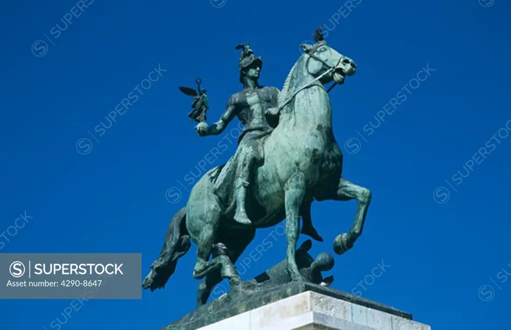 Statue, Monument dedicated to Cortes of Cadiz of 1812, Cadiz Parliament, Plaza de Espana, Cadiz, Spain