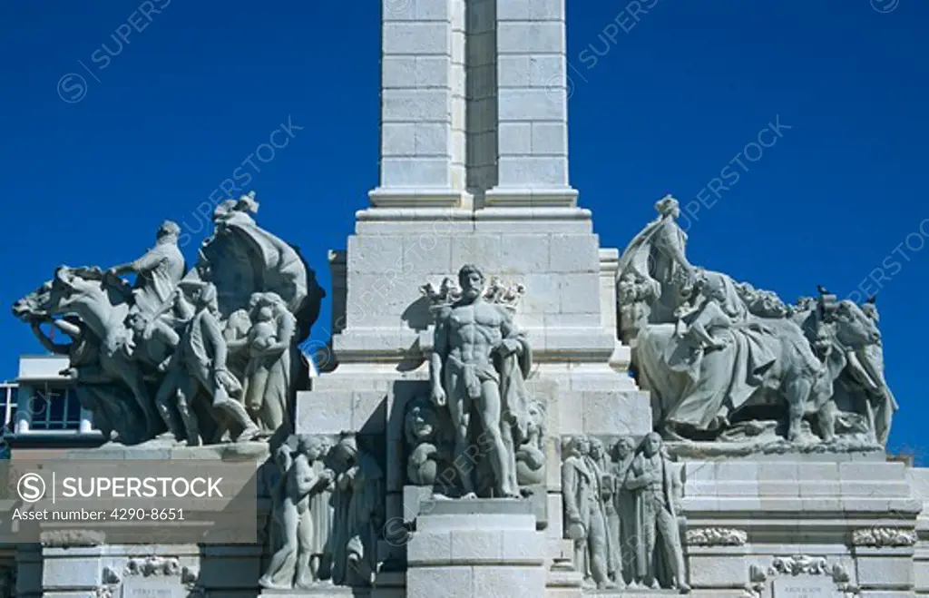 Monument dedicated to Cortes of Cadiz of 1812, Cadiz Parliament, Plaza de Espana, Cadiz, Spain