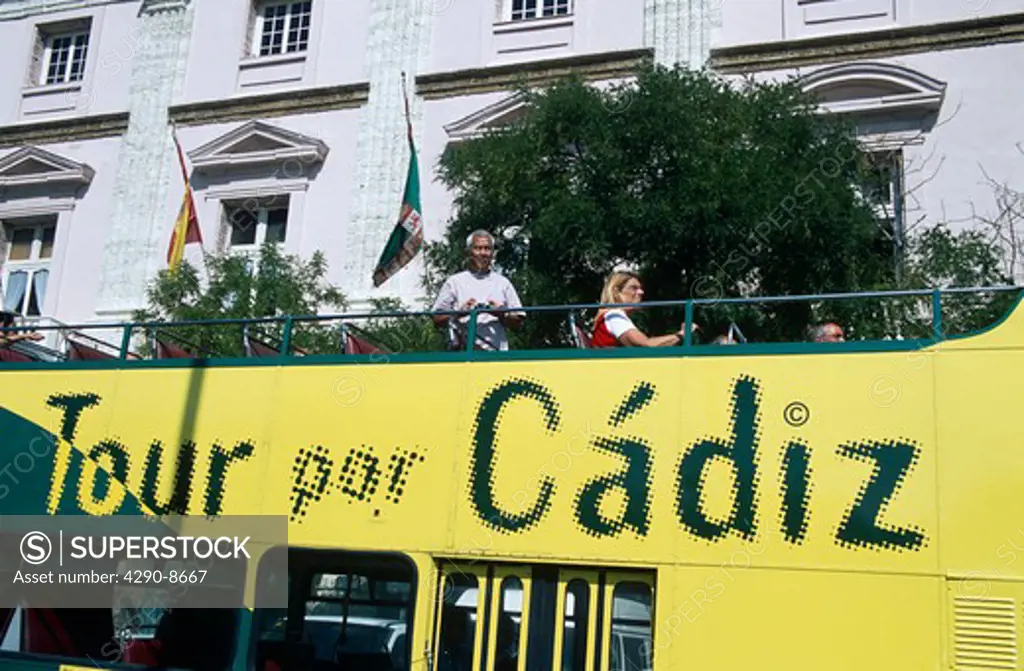 Cadiz tourists bus, Cadiz, Spain